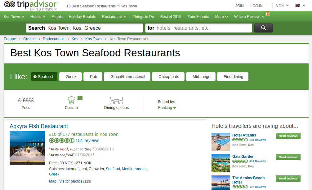 The Best Seafood Restaurant In Kos Town According To Tripadvisor